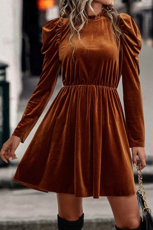 Velvet Swing Dress  POSH STYLE