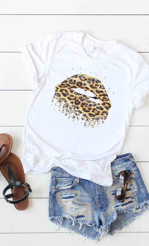 Melting Leopard Lips Tee – POSH STYLE - Main Image