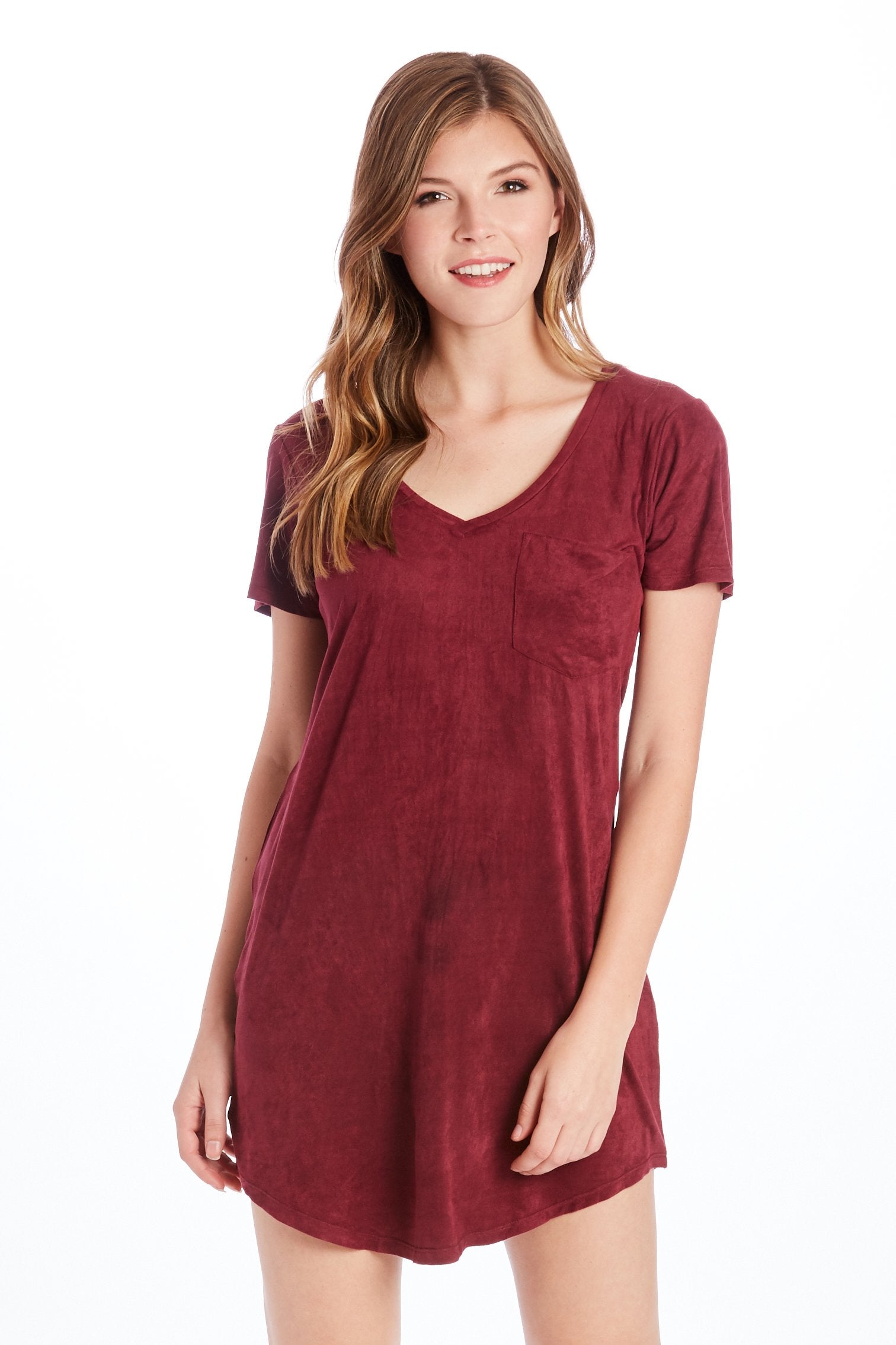 Another Love Cassidy Suede Dress (Burgundy) POSH STYLE Another Love Cassidy Suede Dress (Burgundy) POSH STYLE