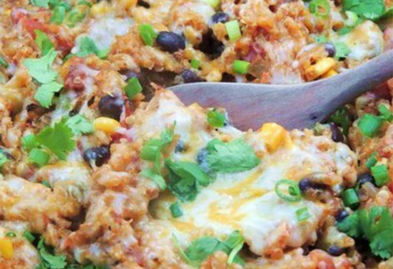 Slow Cooker Chicken Enchilada Quinoa, Posh Style Recipe