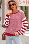 Striped Drop Shoulder Sweater