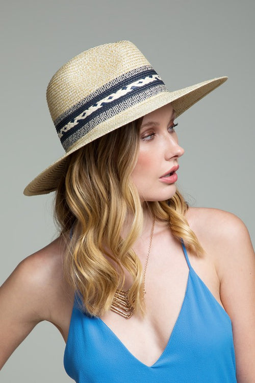 Panama Style Hat (Navy)