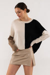 Color Block Sweater (Black)
