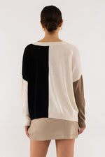 Color Block Sweater (Black)