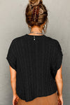 Cable Knit Sweater (Black)