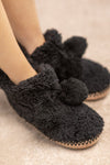 Ball Accent Slippers (Black)