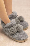 Ball Accent Slippers (Grey)