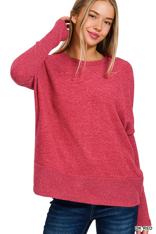 Hacci Dolman Sweater (Red)