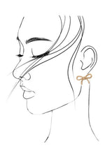 Pearl Bow Stud Earrings