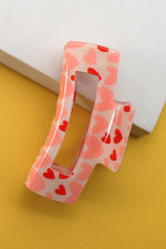 Heart Claw Clip (Pink)
