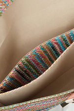 Multicolor Woven Clutch