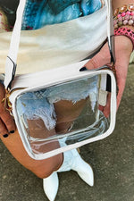 Transparent Crossbody Bag (White)