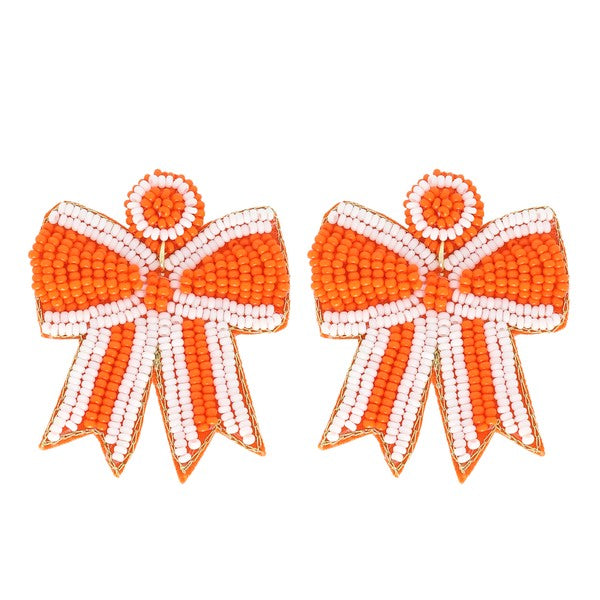 Bow Beaded Earrings