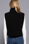 Corduroy Puffer Vest (Black)