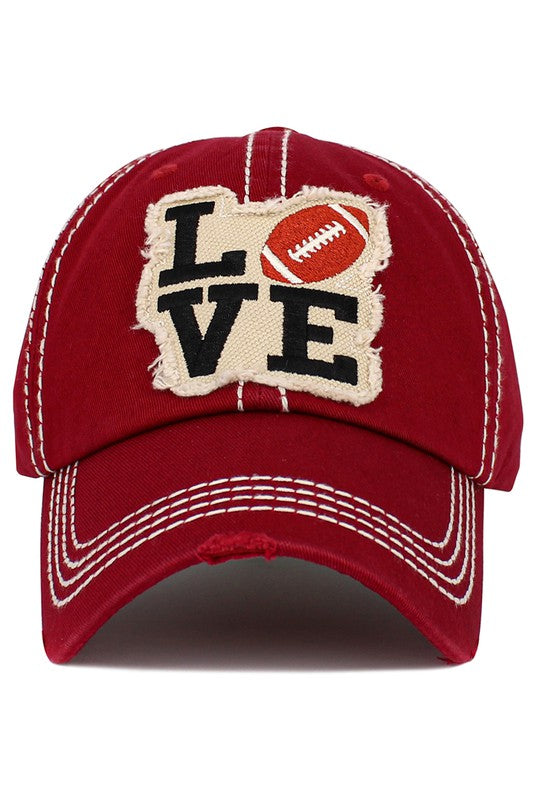 L🏈VE Hat (Crimson)