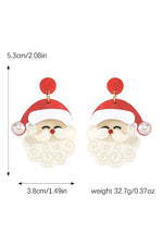 Santa Earrings (Red)