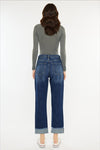 High Rise Straight Cuffed Jean