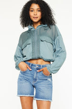 High Rise Denim Shorts