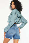 High Rise Denim Shorts