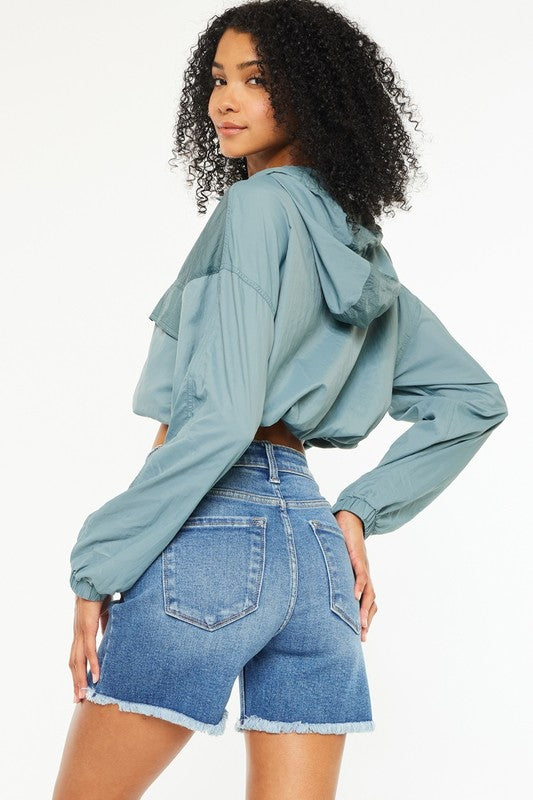 High Rise Denim Shorts