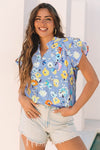 Flutter Sleeve Blouse