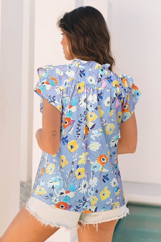 Flutter Sleeve Blouse