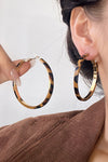 Leopard Hoop Earrings