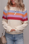 Color Blocked Striped Sweater