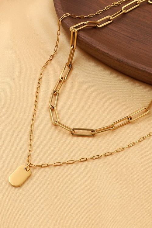 Gold Double Layered Necklace