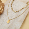 Gold Double Layered Necklace