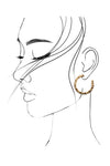 Baguette Hoop Earrings