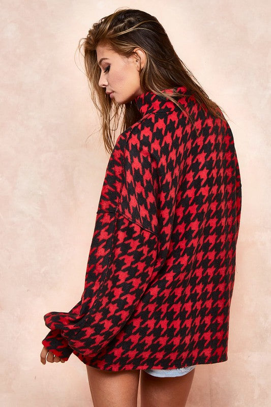 Houndstooth Pullover