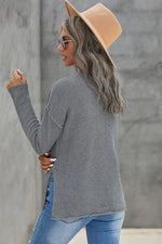 Drop Shoulder Sweater (Grey)