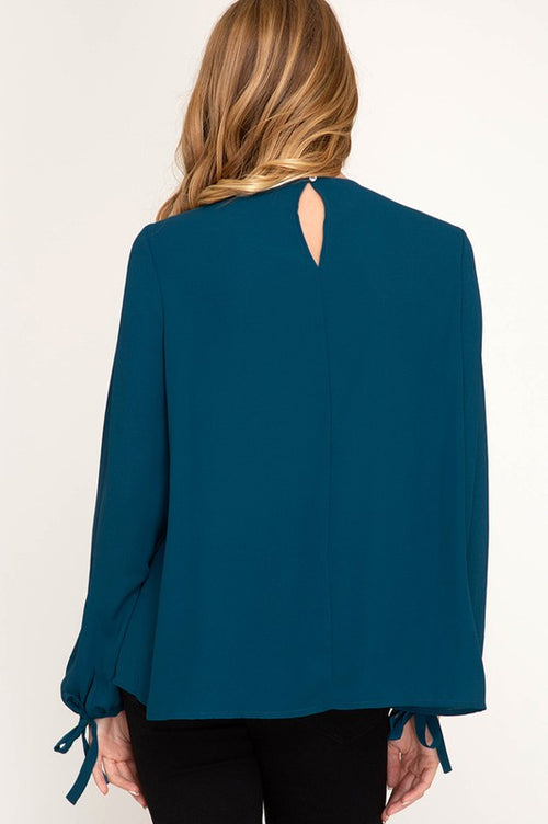 Tied Layered Top (Teal)