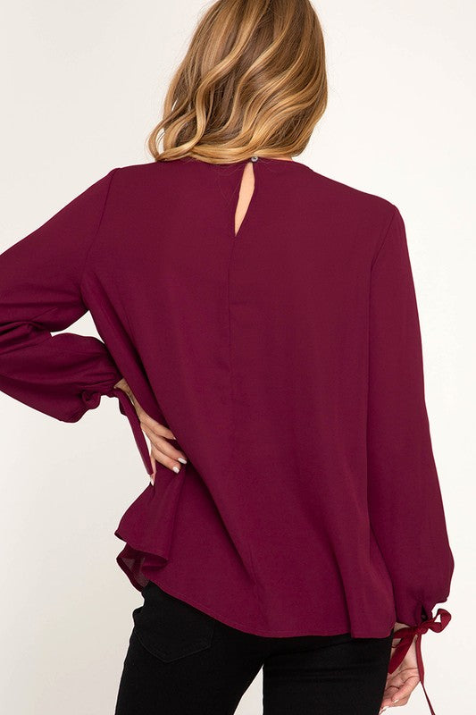 Tied Layered Top (Wine)