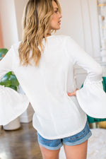 Wrapped Bell Sleeve Top