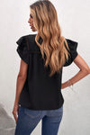 Flutter and Frill Top (Black)