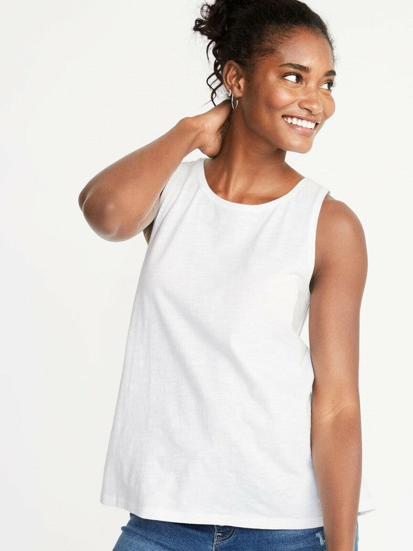 Relaxed Fit Tank (White)