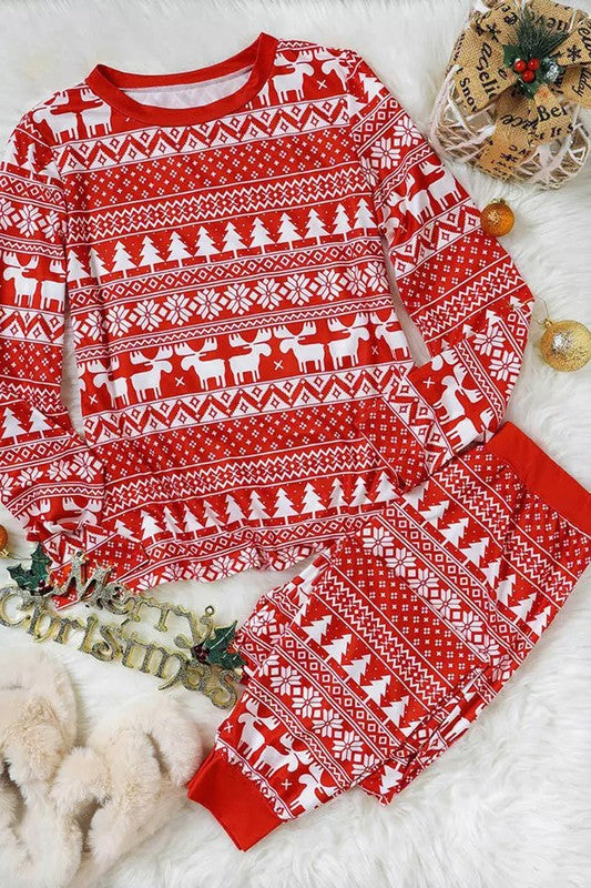 Christmas Pajama Set (Red)