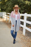Color Block and Stripes Cardigan