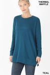 Brushed Thermal Sweater (Teal)