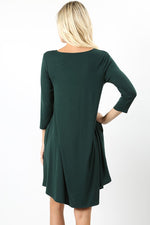 Tripple Lattice Dress (Hunter Green)