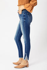 High Rise Ankle Detail Skinny Jeans