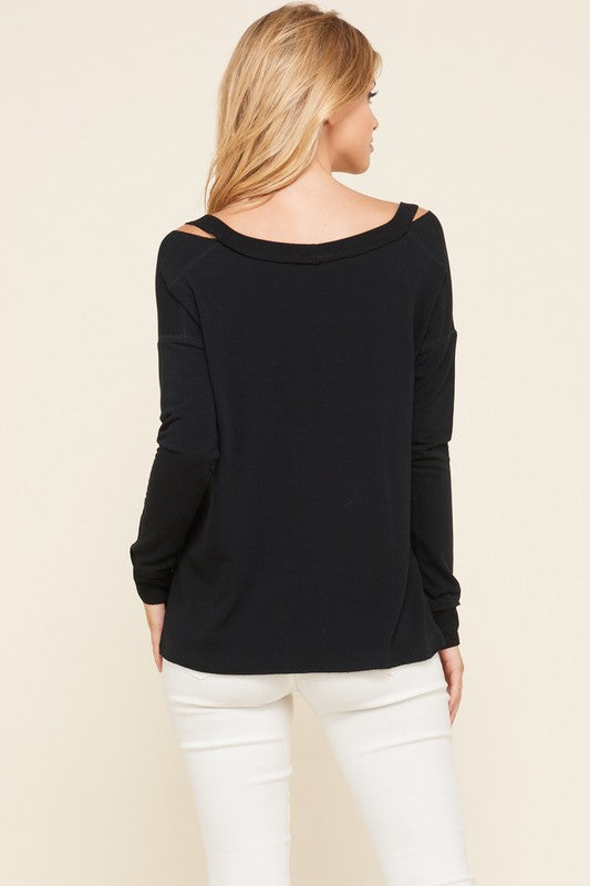 French Terry Top (Black)