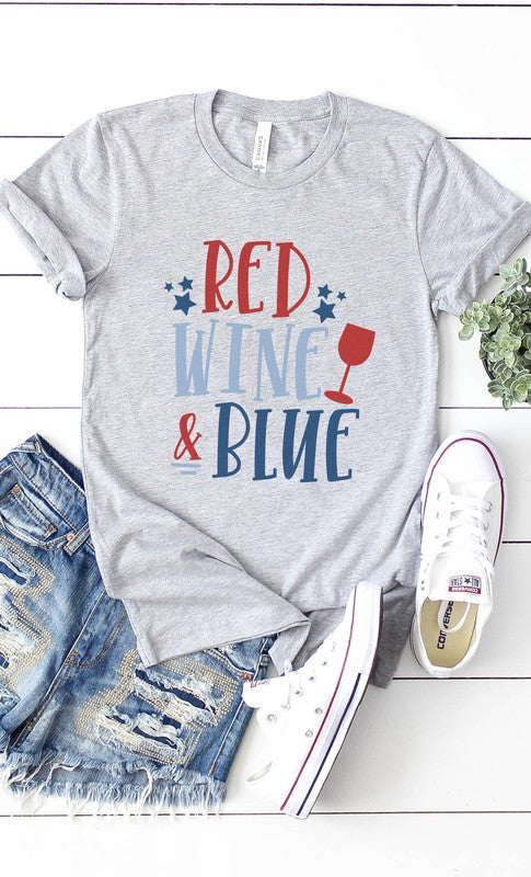 Red Wine and Blue Tee
