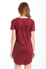 Another Love Cassidy Suede Dress (Burgundy)