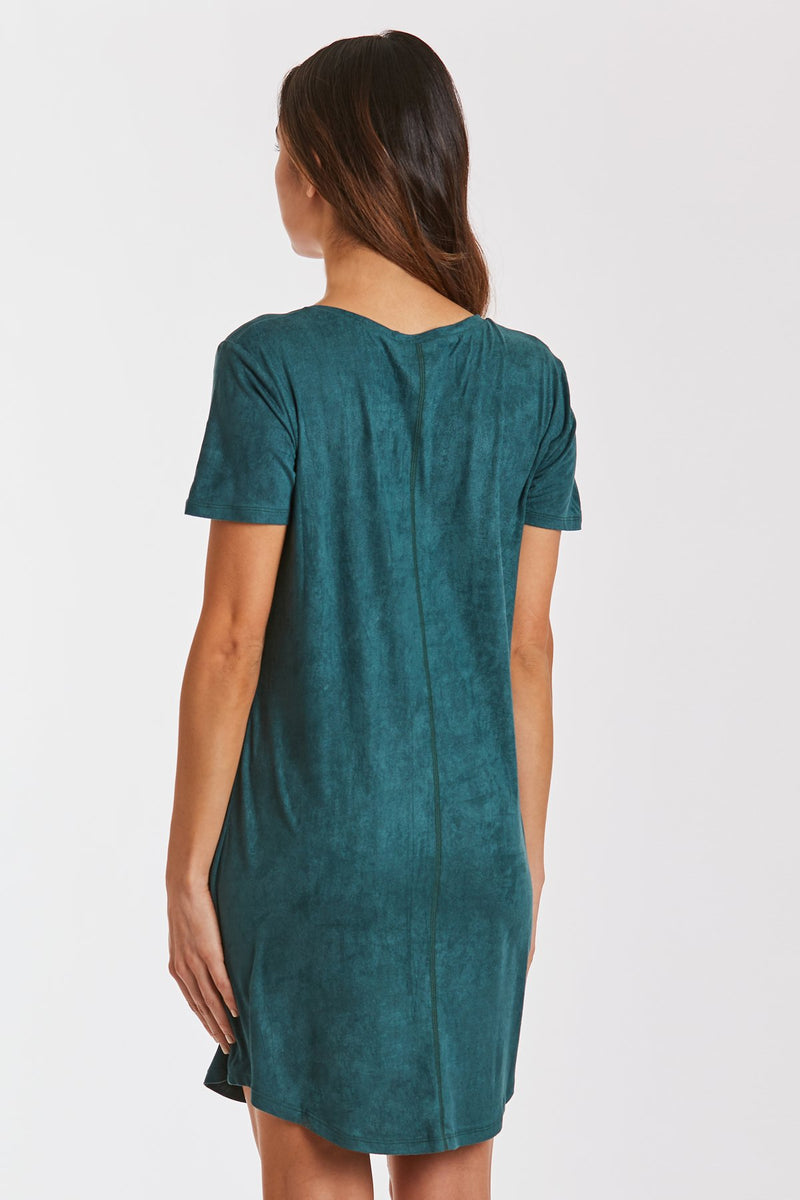 Another Love Cassidy Suede Dress (Emerald)