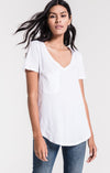 The Washed Cotton Pocket Tee (White)